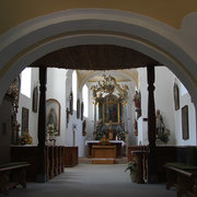 Interiér kostela ve Svojanově